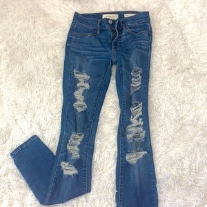 pacsun skinny ripped jeans